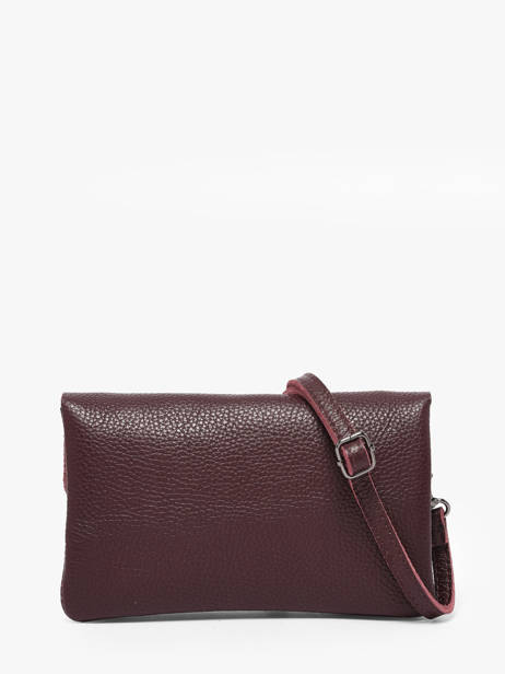 Cross Body Tas Caviar Leder Milano Rood caviar CA23067 ander zicht 3